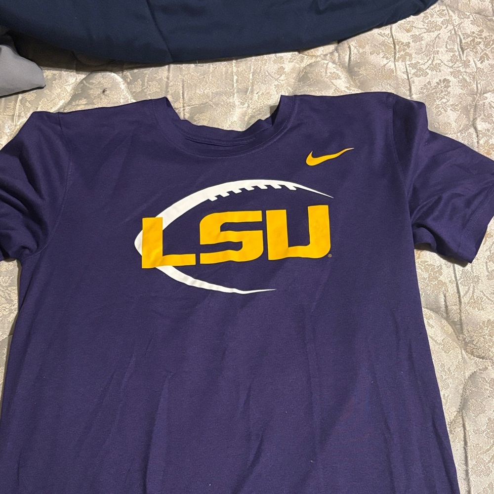 Nike Purple and Yellow LSU Tee